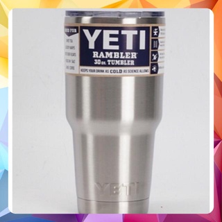 LY GIỮ NHIỆT YETI Inox Trơn 900ML (Logo YETI dập nổi - full phụ kiện)