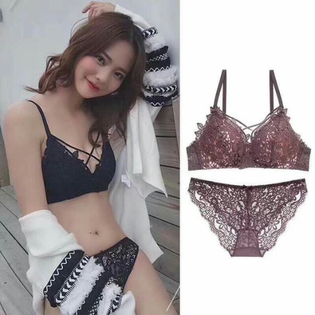 Bộ Đồ lót ren không gọng mút mong vừa