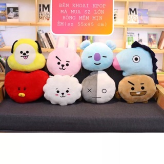 [Có sẵn]Gấu bông Gối ôm BT21 sz lớn(đủ mẫu) gạt sang bên cạnh xem clip