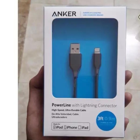 [ chính hãng ] Cáp sạc Anker Powerline Lightning MFi 0.9m (90cm) - A8111 cho Apple iPhone , ipad