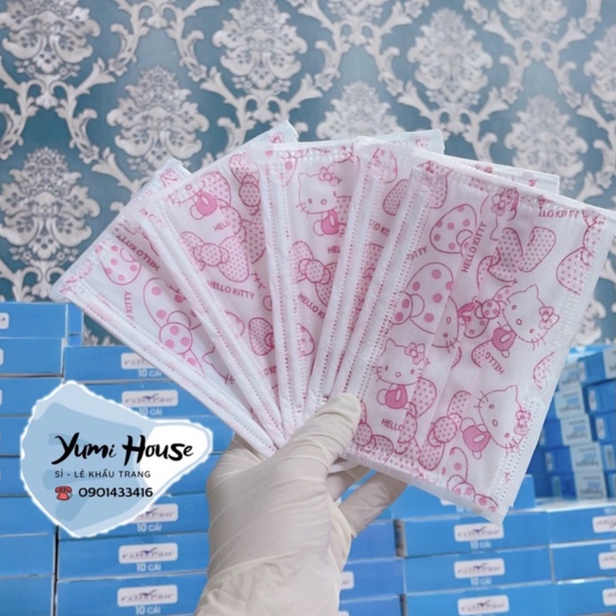 [HỘP-50 CÁI]Khẩu trang y tế trẻ em kháng khuẩn 4 lớp Famapro, CHÍNH HÃNG NAM ANH