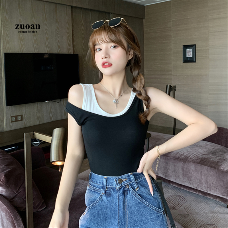 SUXI Áo Sơ Mi Sát Nách Thời Trang Mùa Hè Cho Nữ