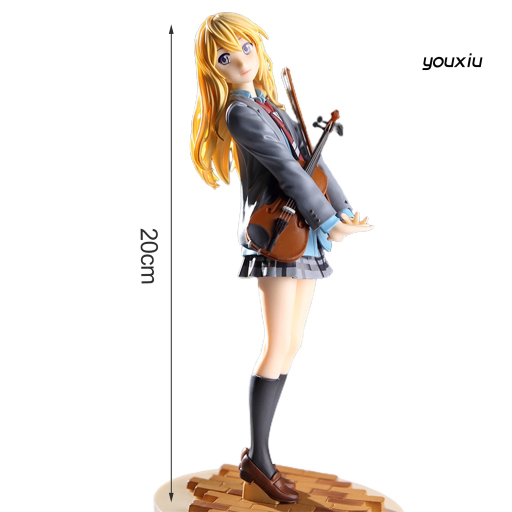 Mô hình thủ công hình nhân vật anime Your Lie In April dùng làm vật trang trí để bàn XYMX