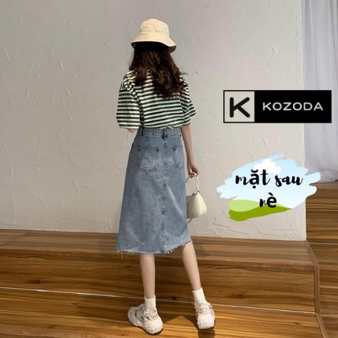 Chân Váy Jean, Chân Váy Denim Xẻ Tà Trước Phong Cách Hàn Quốc - HINO | BigBuy360 - bigbuy360.vn