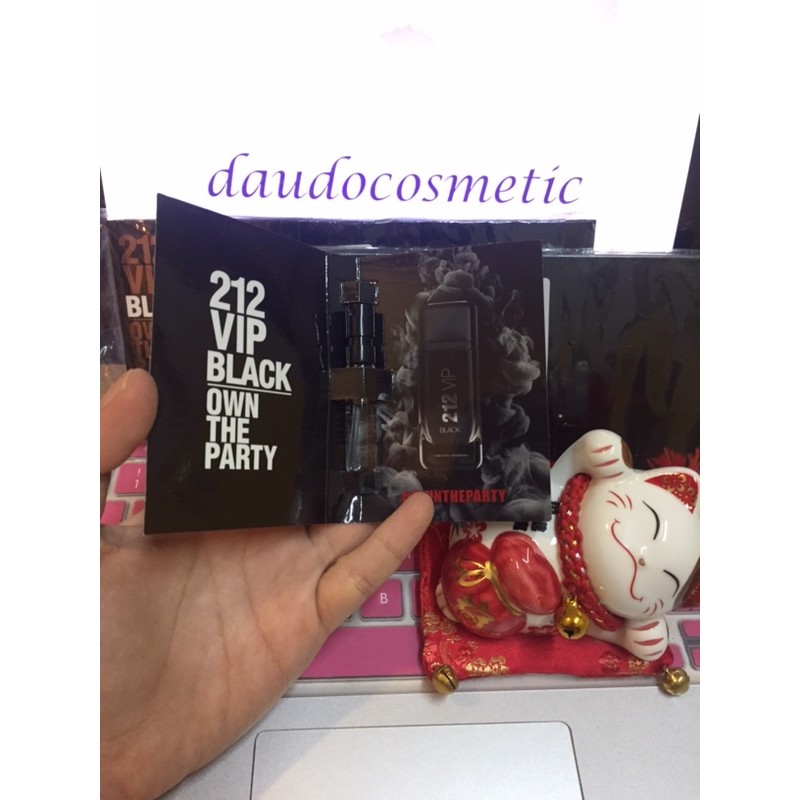 [ vial ] Nước hoa Carolina 212 VIP Black For Men EDP 1.5ml | Thế Giới Skin Care