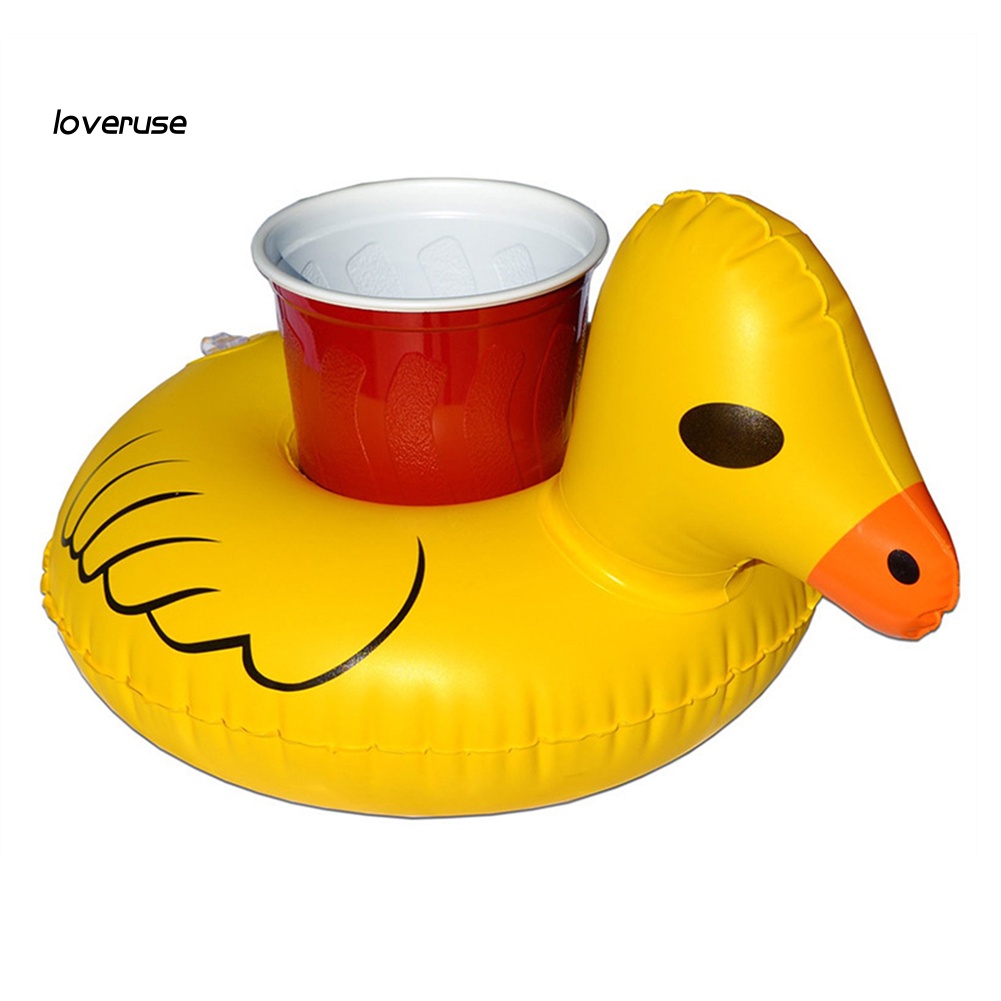 Phao Đỡ Cốc Uống Nước Hình Chú Vịt Kiểu Cổ Điển Tiện Dụng Cho Bể bơi / Bãi Biển
