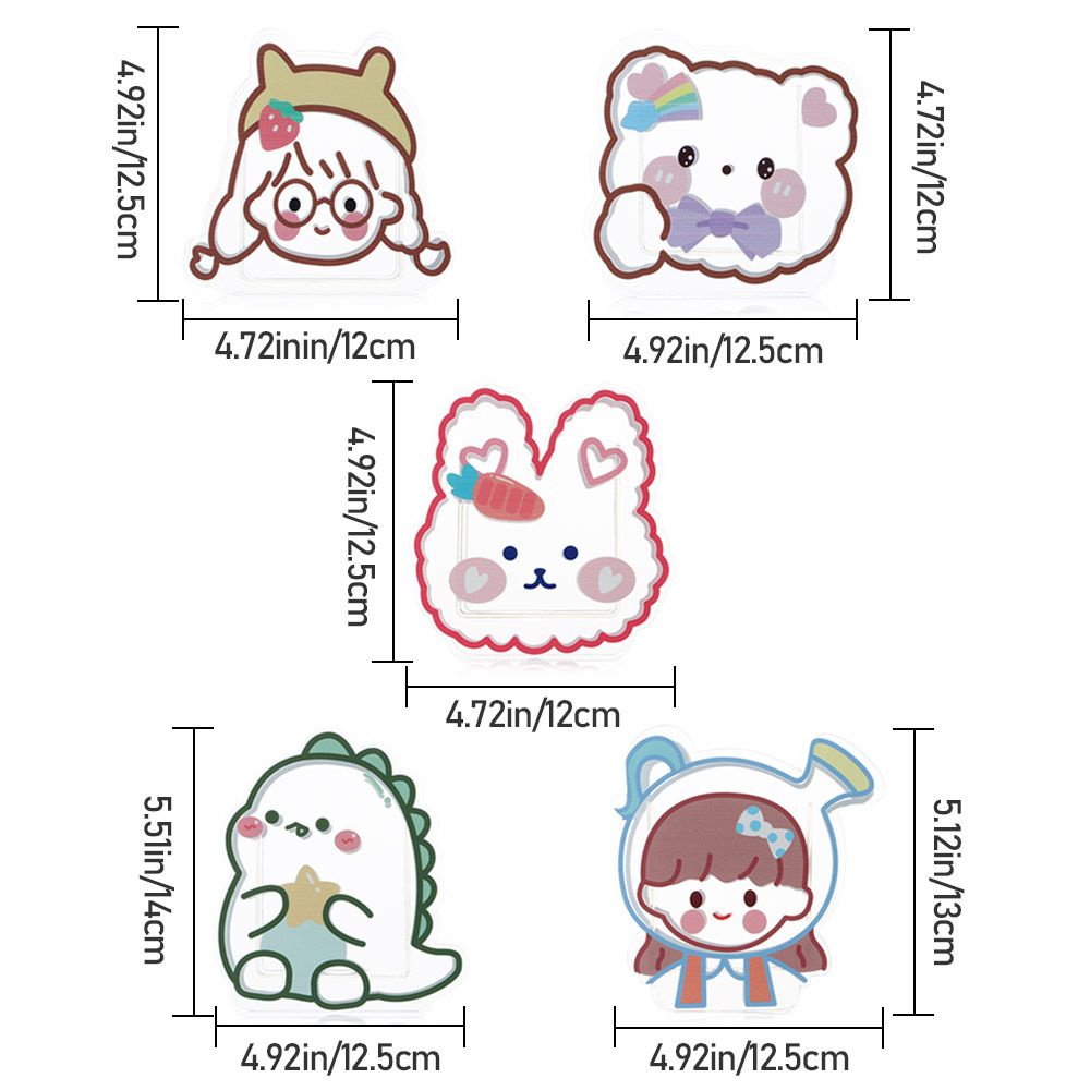 Ống đựng bút hoa bằng acrylic trong suốt kiểu dáng hoạt hình đáng yêu sáng tạo đa năng