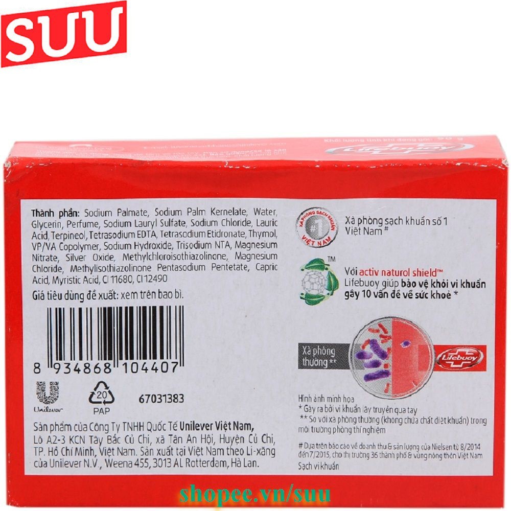 Xà Bông Cục Diệt Khuẩn 90g Lifebuoy Với Nhiều Hương Thơm Khác Nhau, Chính Hãng. | BigBuy360 - bigbuy360.vn