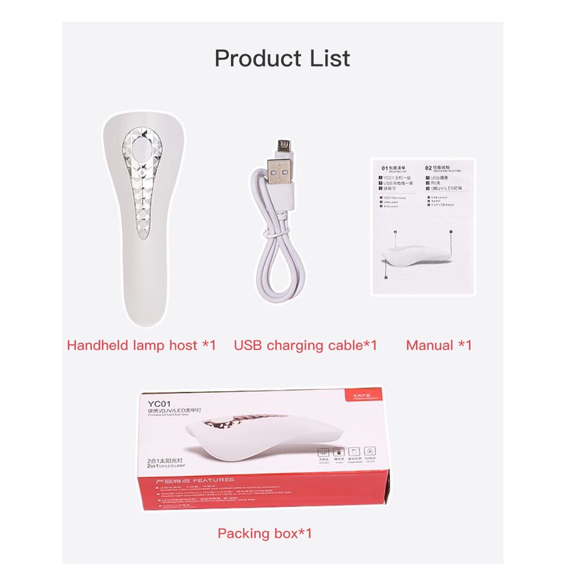 Đèn Sấy Khô Móng Tay Mini 18W Có Thể Sạc Lại