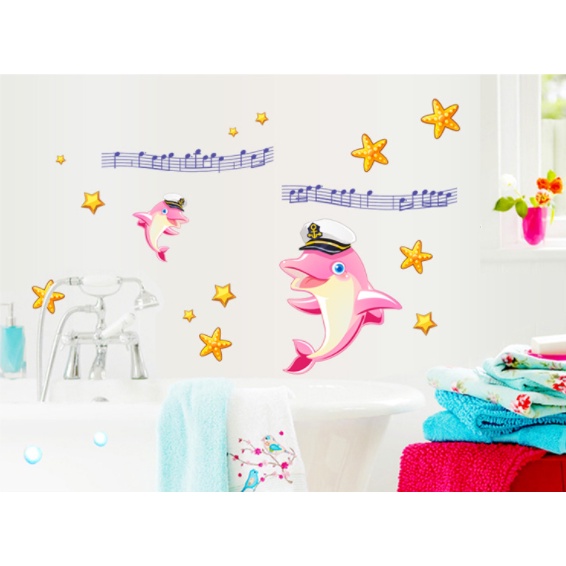 Decal trang trí trường - Mẫu Cartoon cực dễ thương