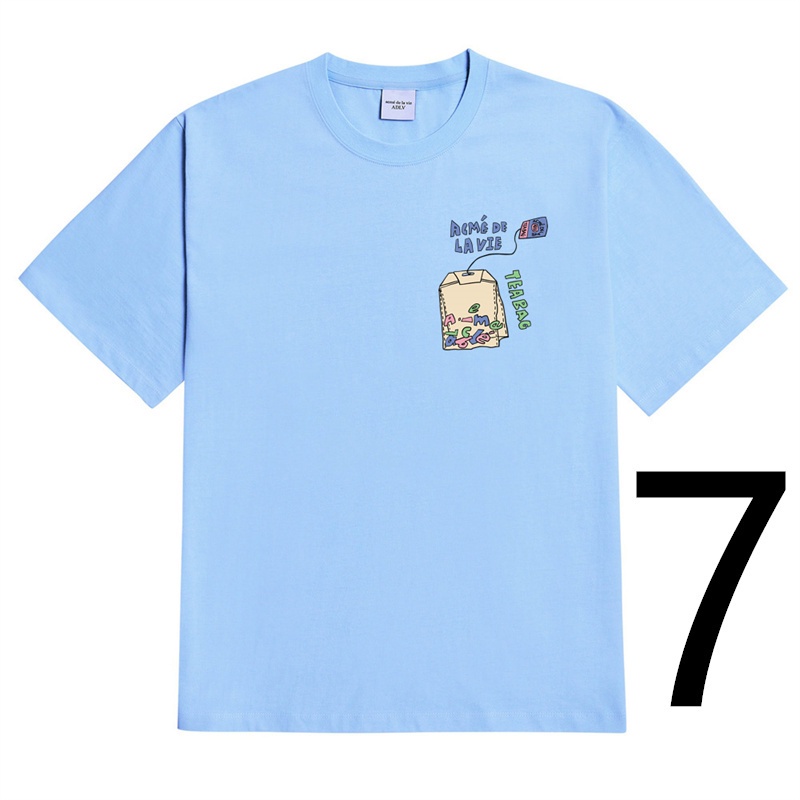 ADLV Áo Thun Tay Ngắn In Hình Thời Trang Dành Cho Nam Nữ