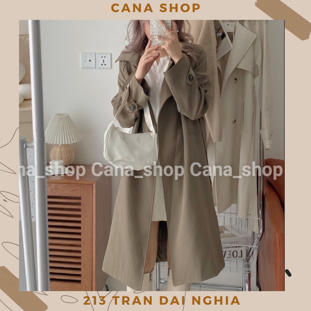 Áo Khoác Măng Tô Dáng Dài Dày Dặn | CANA SHOP