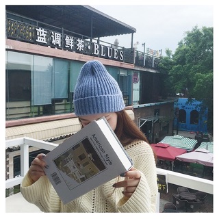 MŨ LEN TRƠN HÀN QUỐC FREESIZE