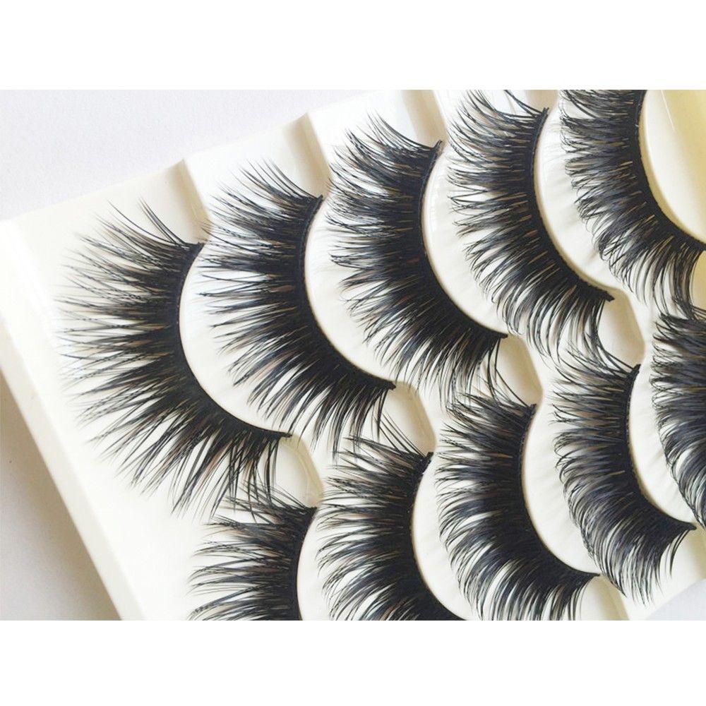 Set 5 Cặp Lông Mi Giả Cong Dài Tự Nhiên MIH