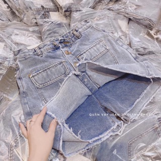 QUẦN JEANS GIẢ VÁY 2 TÚI