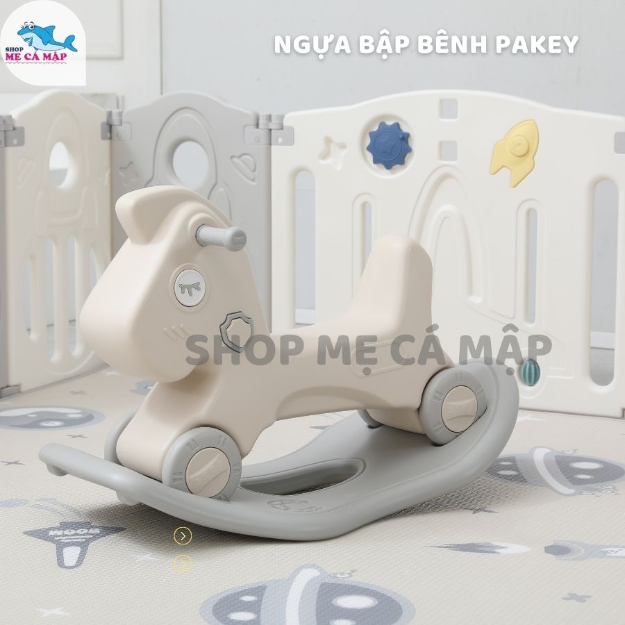 Quây cũi nhựa gấp gọn cho bé PAKEY TênLửa KÈM cầu trượt xích đu cho bé 3 màu mẫu mới nhất