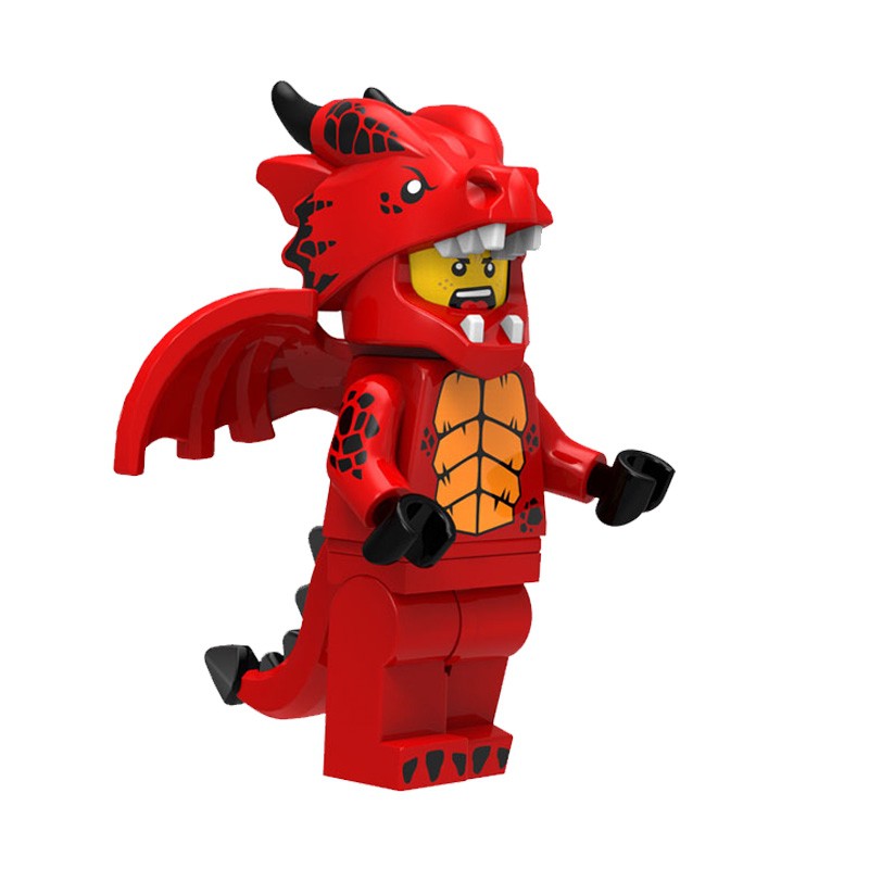 Bộ đồ chơi lắp ghép lego sưu tập phong cách Rồng đỏ