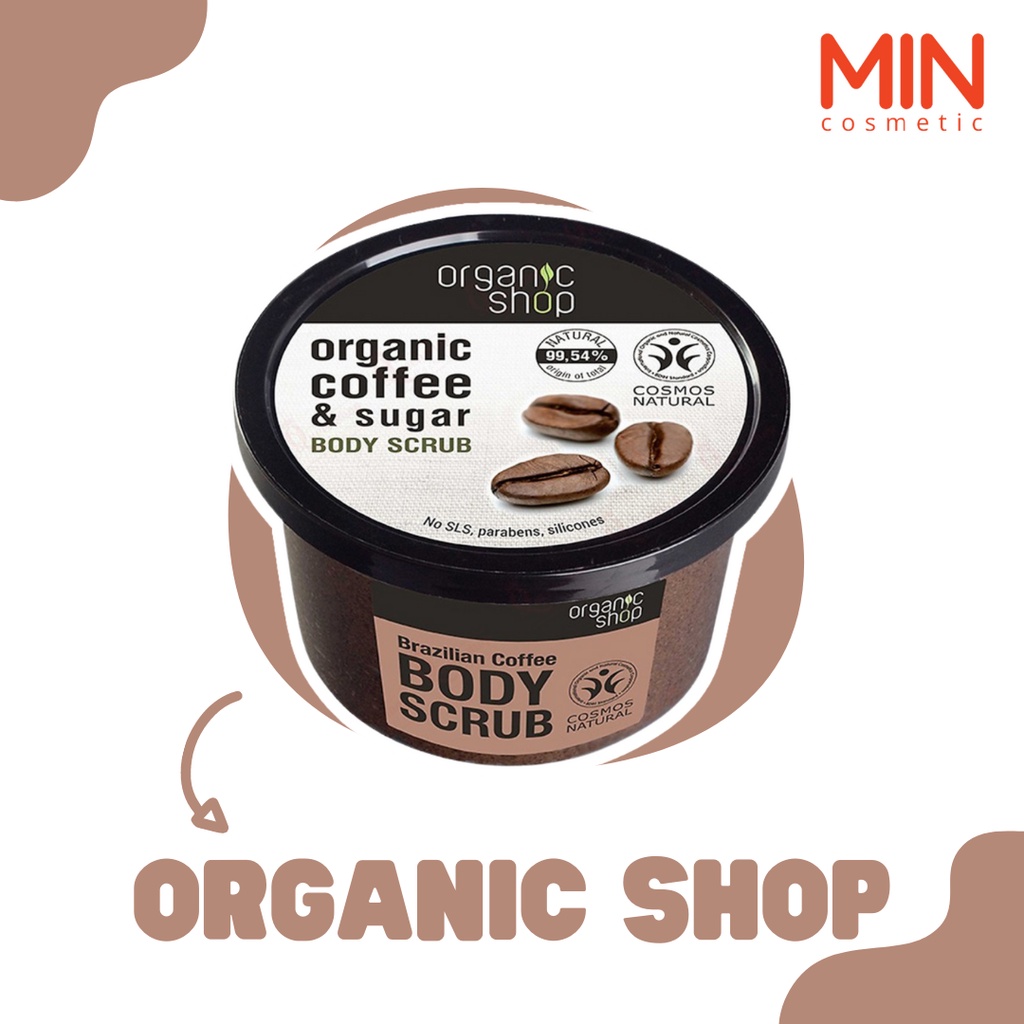 Tẩy Tế Bào Chết Body Organic Shop Coffee Sugar Body Scrub 250ml