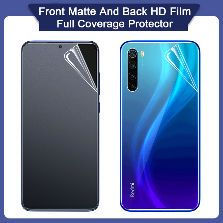 Kính Cường Lực Mặt Trước Và Sau Cho Xiaomi Redmi Note 8 7 9 Pro Max 9s 7a 8a 9a Mi 9t 10t Pocophone F1 F2 Pro X2 X3