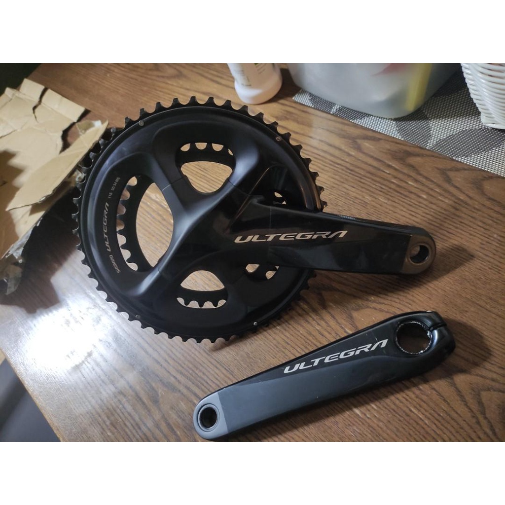 Giò dĩa  xe đạp hiệu Shimano Ultegra R8000 Hollowtech - Crankset 2x11-speed - Black