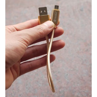 Cáp sạc pin dự phòng dài 20cm dây dù iPhone, Micro Usb, Type C