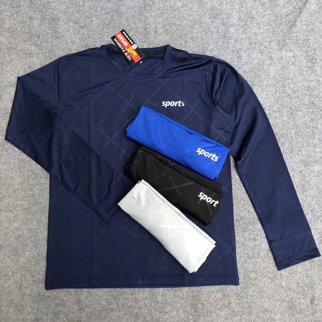 áo thể thao tay dài💖FREESHIP💖áo thun dài tay ép vân | BigBuy360 - bigbuy360.vn