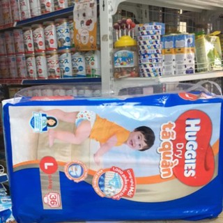 Mẫu mới - bỉm huggies quần m42, l38 xl34,xxl30>16kg