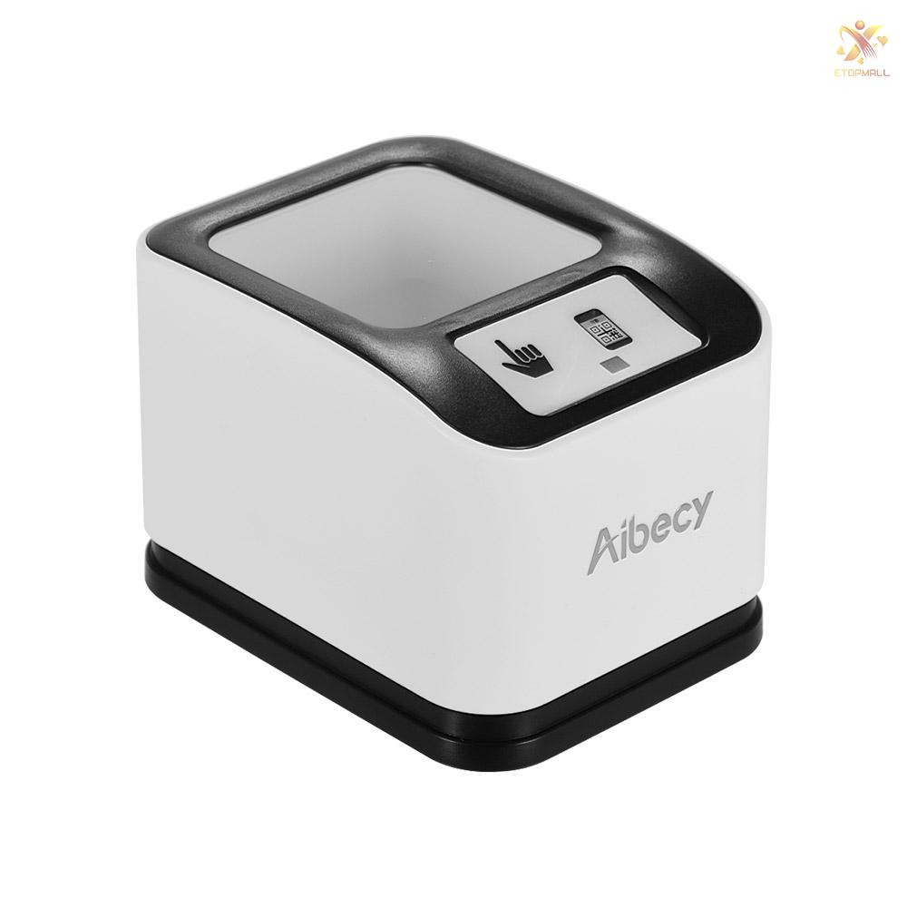 ET Aibecy 2200 1D/2D/QR Bar Code Scanner CMOS Image Desktop Barcode Reader USB Omnidirectional Screen Barcode Scanner