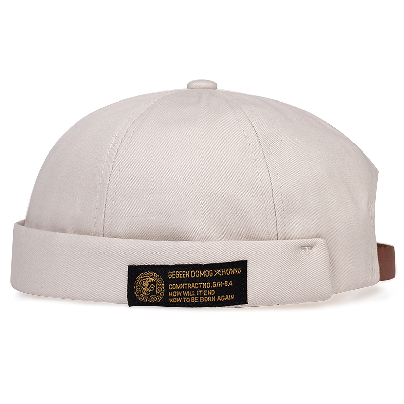 Mũ nồi vải cotton phối da thiết kế thời trang phong cách mùa đông cho nam và nữ