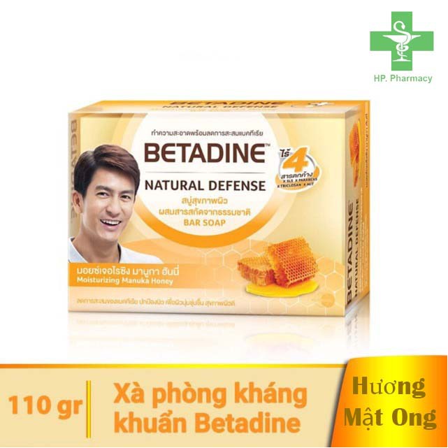 Xà Phòng Kháng Khuẩn Tự Nhiên BETADINE NATURAL DEFENSE Thái Lan (110 gr)