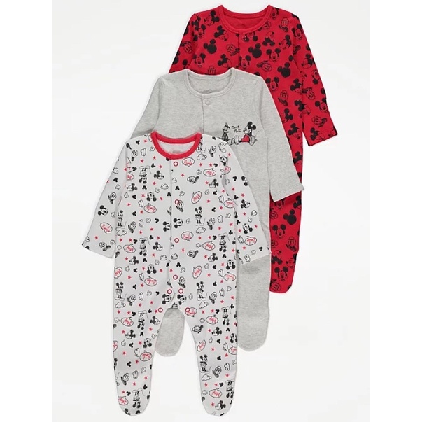 Set 3 body dài tay George UK hình Mickey đáng yêu