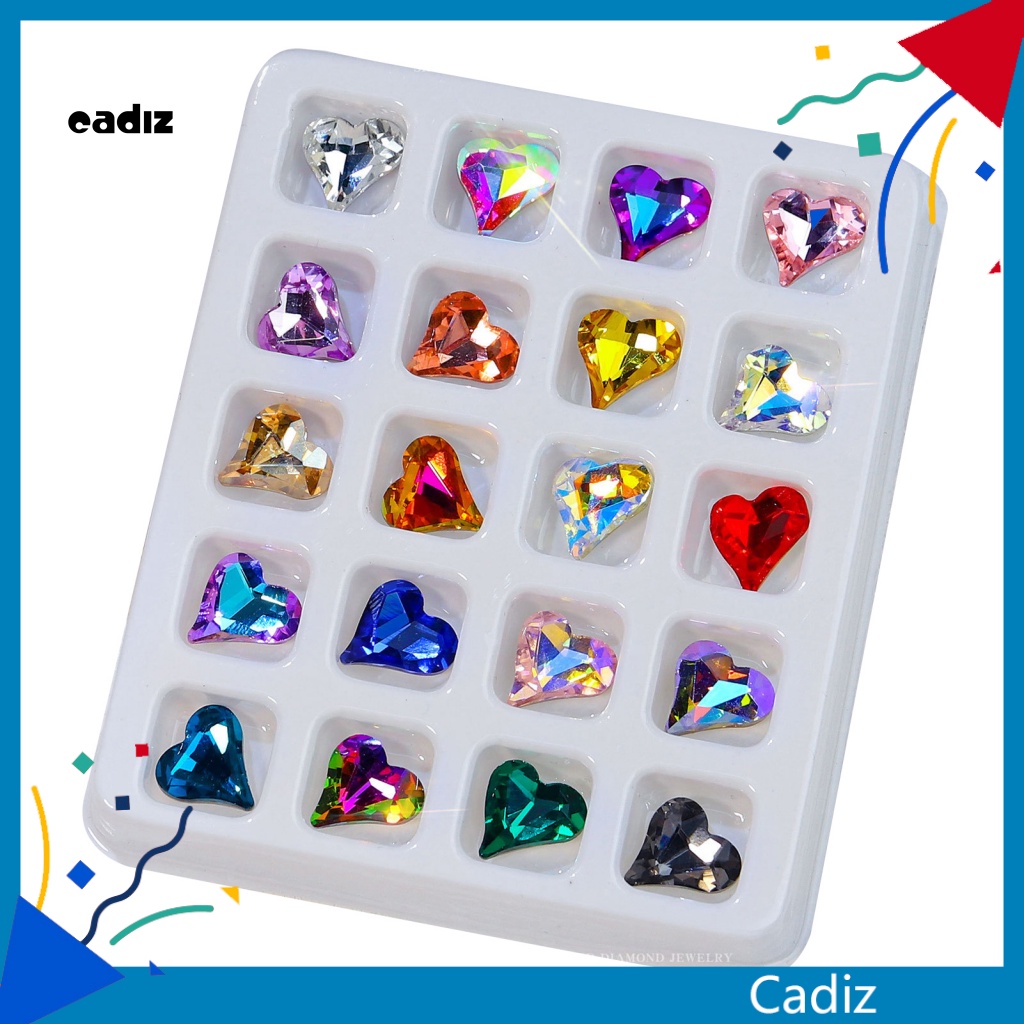 Phụ Kiện Hạt Nhựa Hình Trái Tim 3D Trang Trí Móng Tay Nghệ Thuật