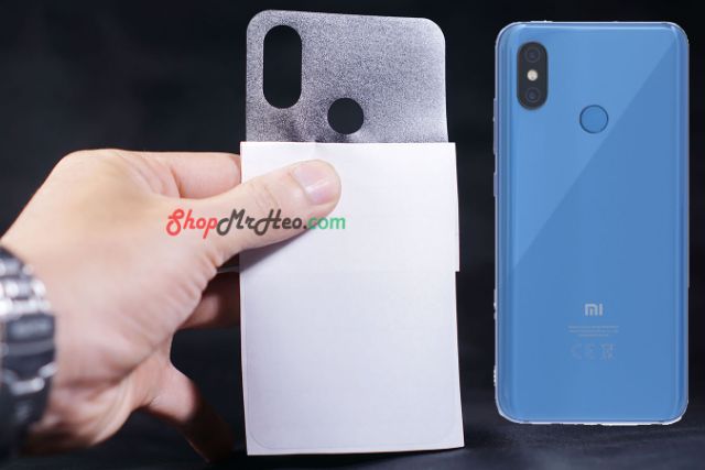 [Mã ELFLASH3 hoàn 10K xu đơn 20K] Bộ 3 Skin Dán Mặt Sau Lưng Vân 3D Carbon Xiaomi Mi 8 2018