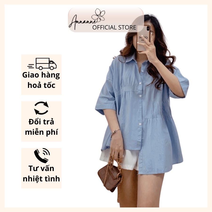 [HÀNG SẴN][HOẢ TỐC] ÁO SƠ MI NGẮN TAY, KIỂU HÀN QUỐC