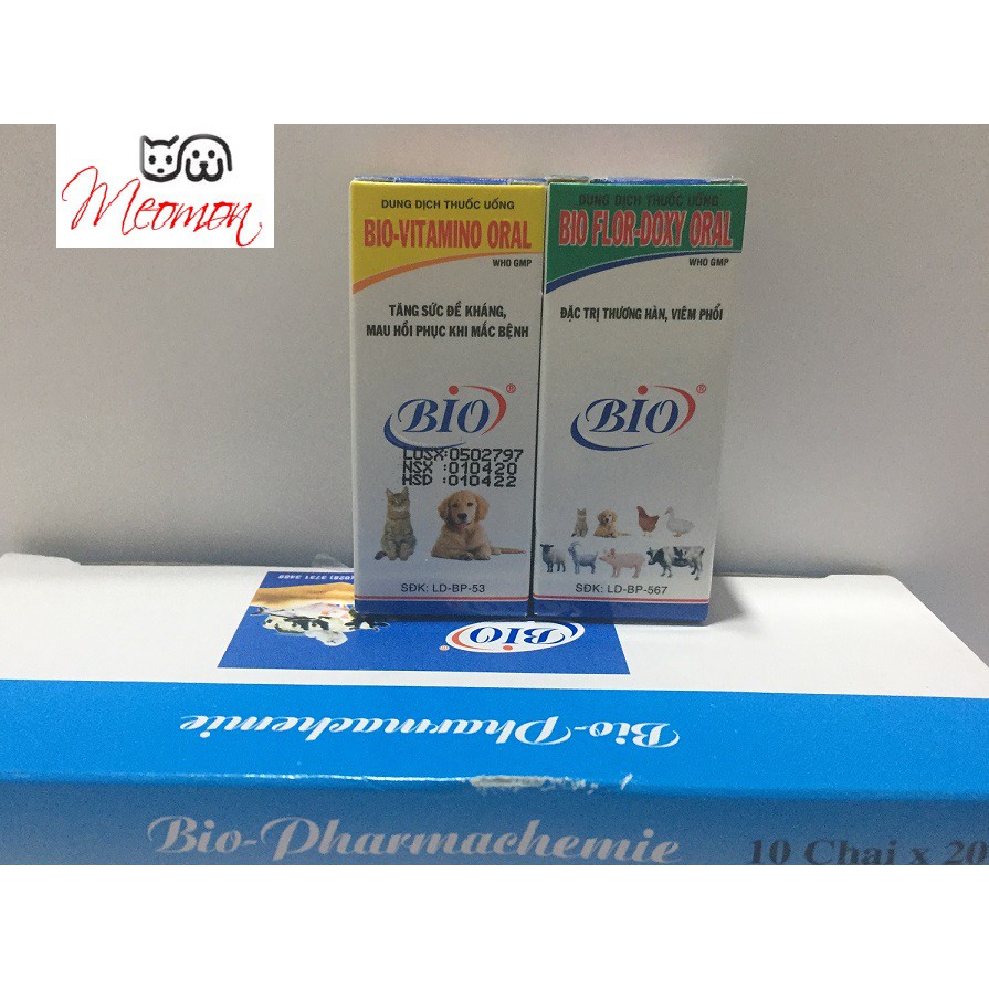Bộ sản phẩm dùng cho gà- chó- mèo viêm đường hô hấp