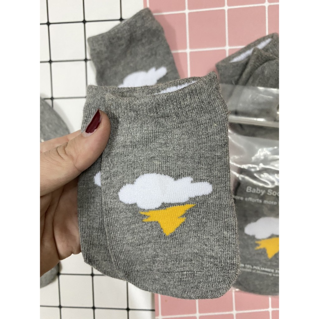 Tất cho bé sơ sinh hình thú đáng yêu cho bé trai/bé gái chống trượt size từ 0 - 3 tuổi