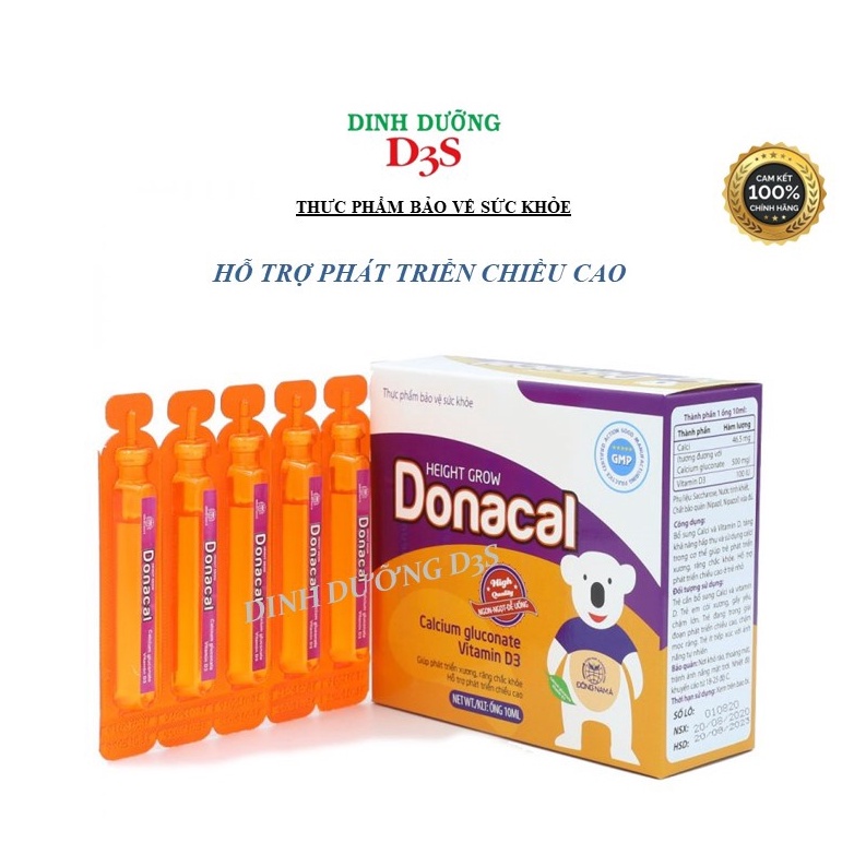 DONACAL Bổ Sung Canxi và Vitamin D cho Bé