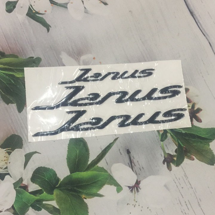 Tem Nổi Chữ Janus cho xe máy Janus - Tem chữ Janus màu bạc