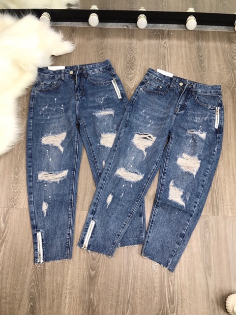 Quần baggy khoá vảy sơn