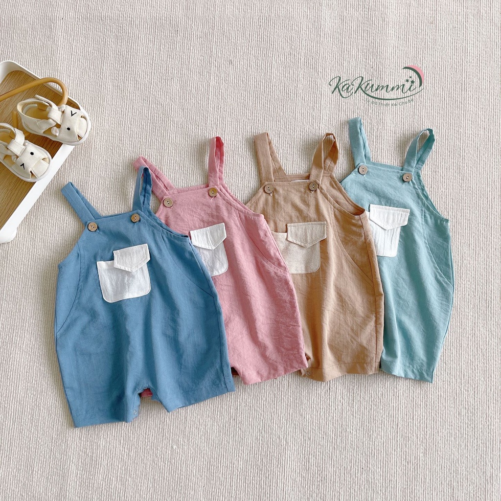 Set yếm kem áo chất liệu cotton  Kakummi