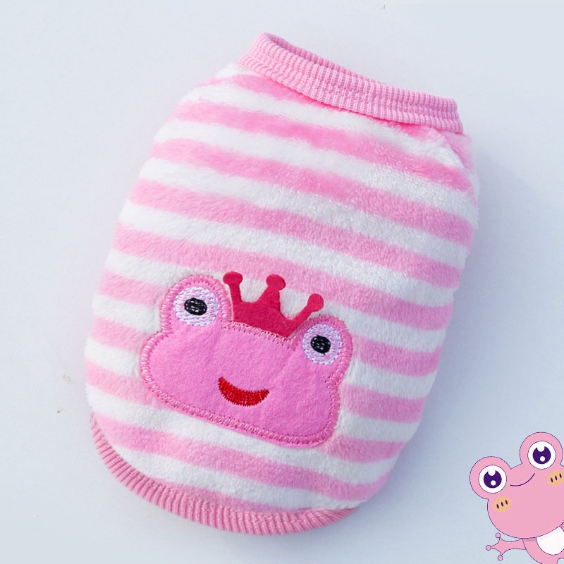 Trang Trí Phim Hoạt Hình Mùa Thu Và Mùa đông Quần áo Vật Nuôi Chất Liệu Vải Nỉ Chó Mèo Quần áo Vest Ấm áp Và Thoải Mái Và Dễ Dàng để Làm Sạch Bốn Kiểu