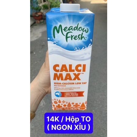 ( 14K / Hộp TO 1 Lít ) 🥛🥛🏋️‍♀️⛹️ Sữa Tươi Canxi Medow Fresh của ÚC ( Siêu NGON )