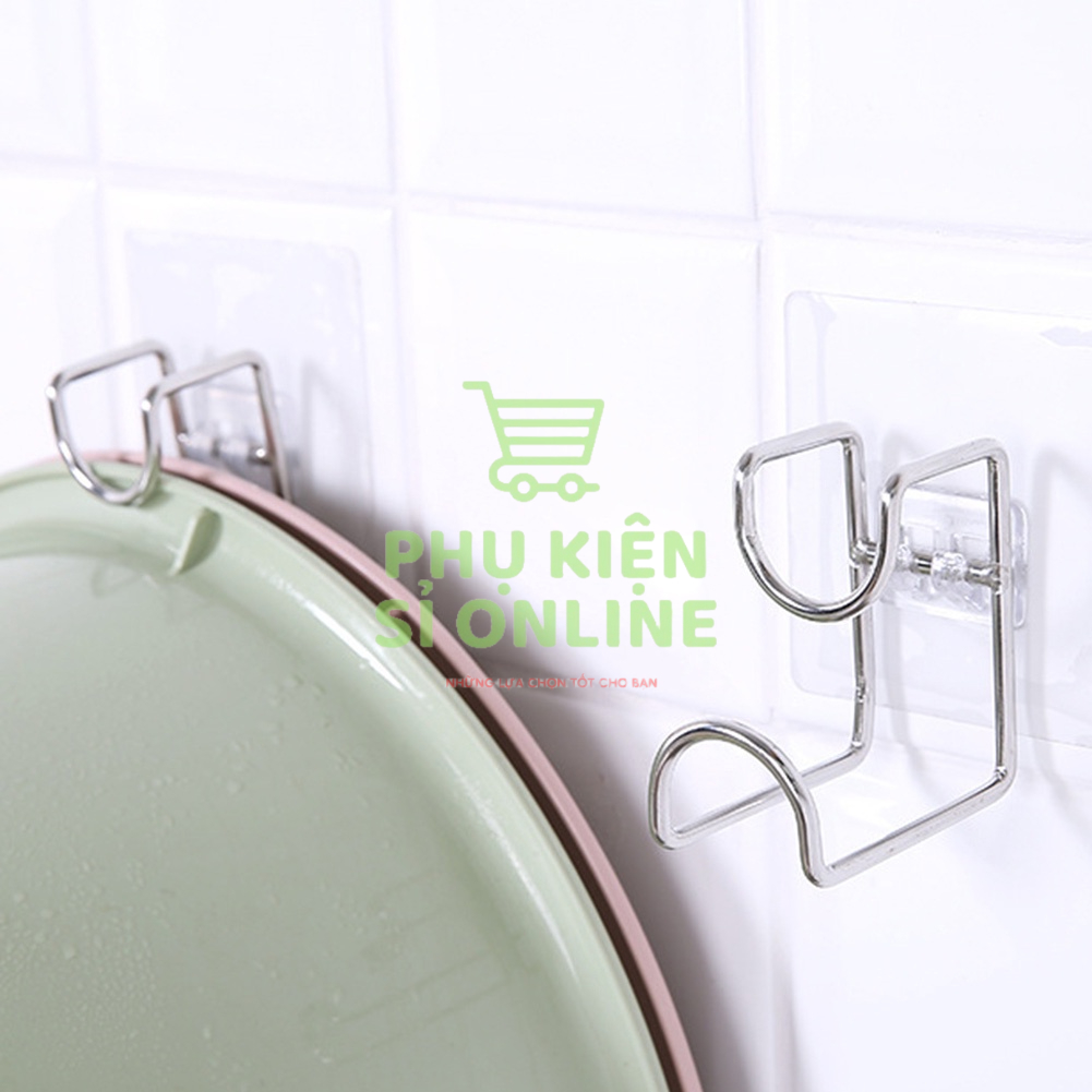 Móc Inox Dán Tường Treo Thau Chậu, Khăn, Quần Áo Store4girls
