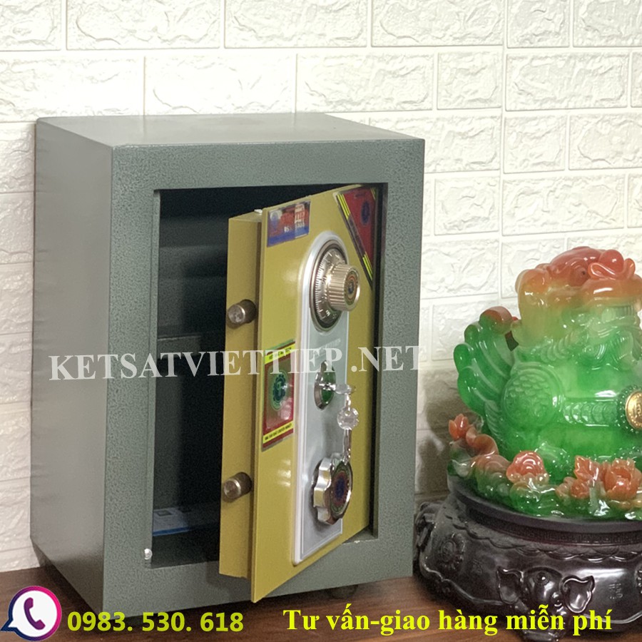 [CHINH HANG] Két Sắt Việt Tiệp VT25 khóa cơ-két sắt mini- 35kg