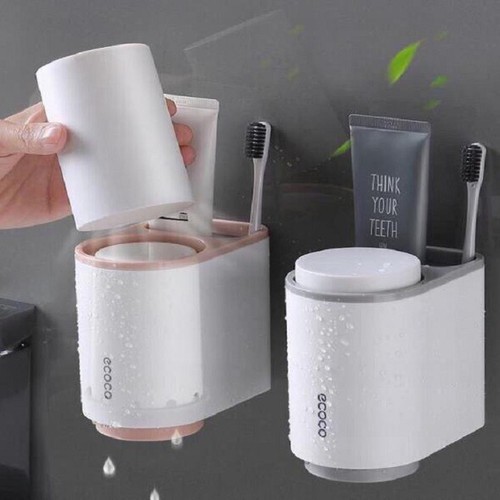 💖[FREESHIP]💖 Hộp Đựng Bàn Chải Và Kem Đánh Răng Kèm 2 Cốc ECoco