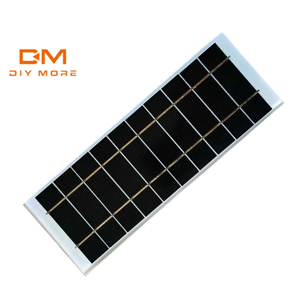 Bảng đèn năng lượng mặt trời DIYMORE bằng silicon 6V 3W 3.7V có thể sạc lại
