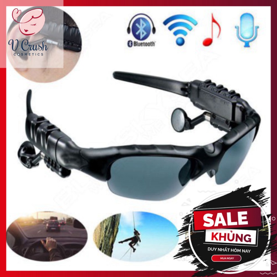 Mắt Kính Tai Nghe Âm Thanh Bluetooth Thiết Kế Phong Cách Thể Thao Sang Trọng