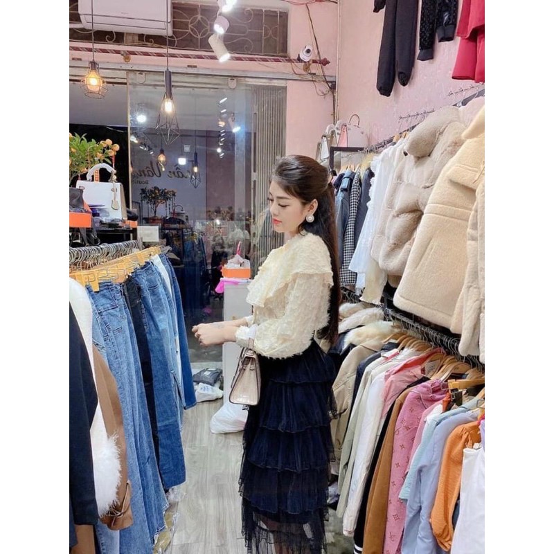 [Mã WASKT410K giảm 10K đơn 50K] Áo sơ mi lông cổ bèo nơ / 95k | BigBuy360 - bigbuy360.vn