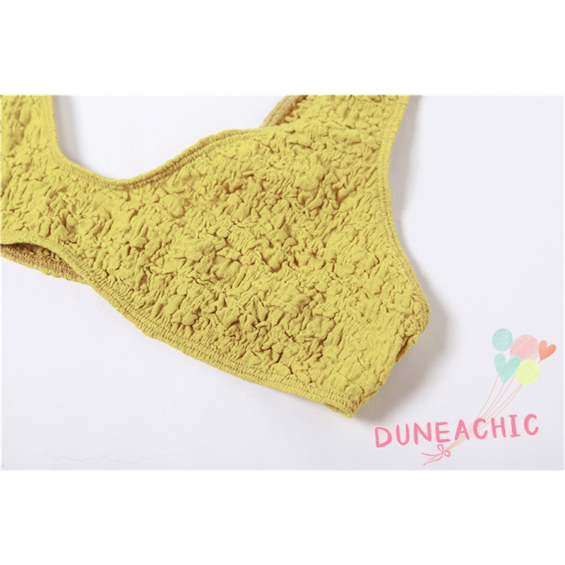 DUNEA Set Áo Croptop Sát Nách Và Chân Váy Lưng Cao Phong Cách Quyến Rũ