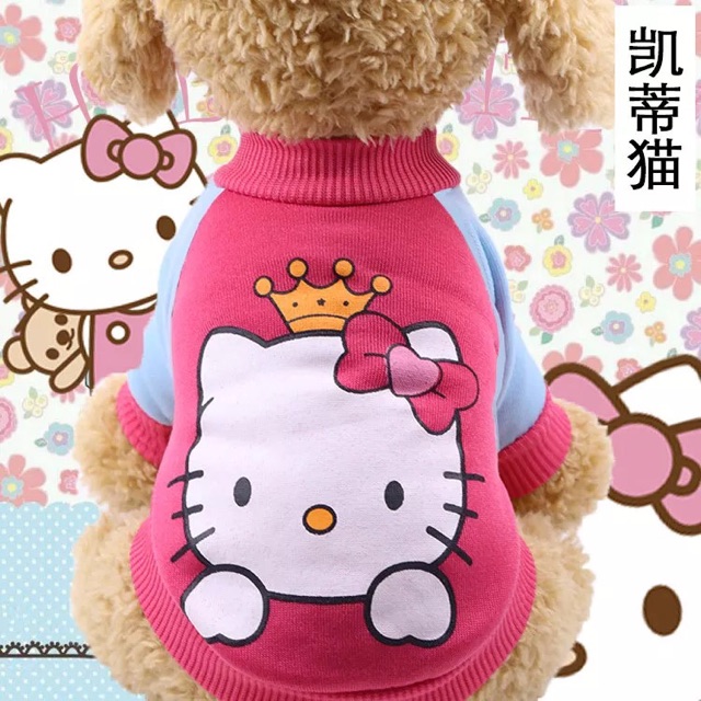 Áo nỉ 2 chân cho chó mèo nhiều hình dễ thương - Áo hoạt hình đáng yêu cho thú cưng